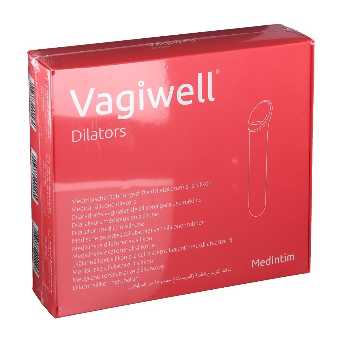 Verpakking van Vagiwell Dilators, maat S.