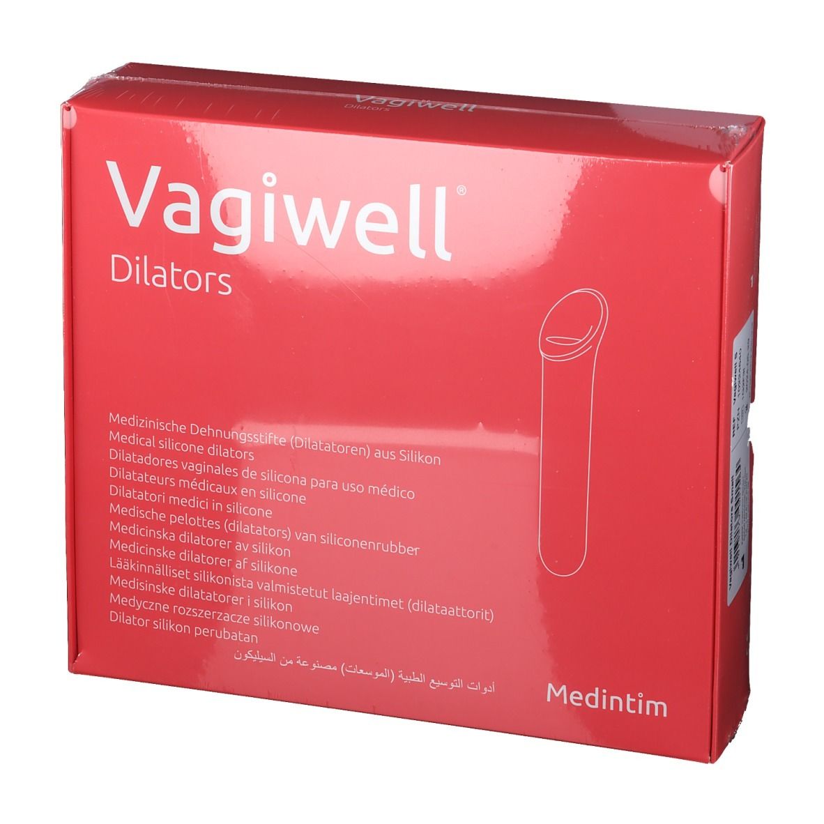 Vagiwell dilatoren van siliconen, medisch gebruik.