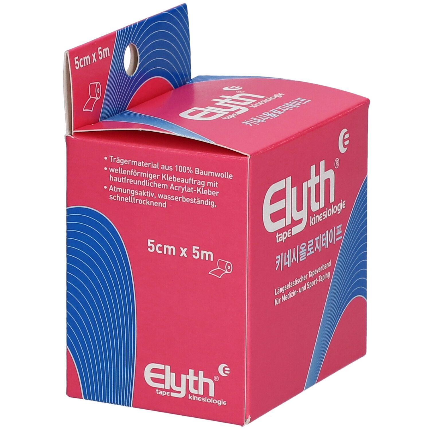 Elyth Kinesiologie-tape 5m X 5cm Rot