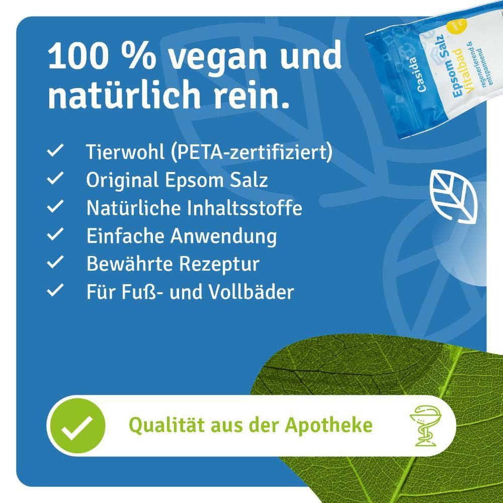 Blauwe afbeelding met tekst: 100% veganistisch en natuurlijk puur. Certificeringen: GMO-vrij, zonder toevoegingen, apotheekkwaliteit.