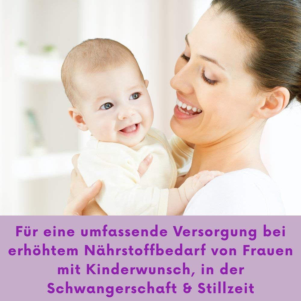 Vrouw houdt lachend een baby vast. Tekst: Uitgebreide voeding bij verhoogde voedingsbehoefte.