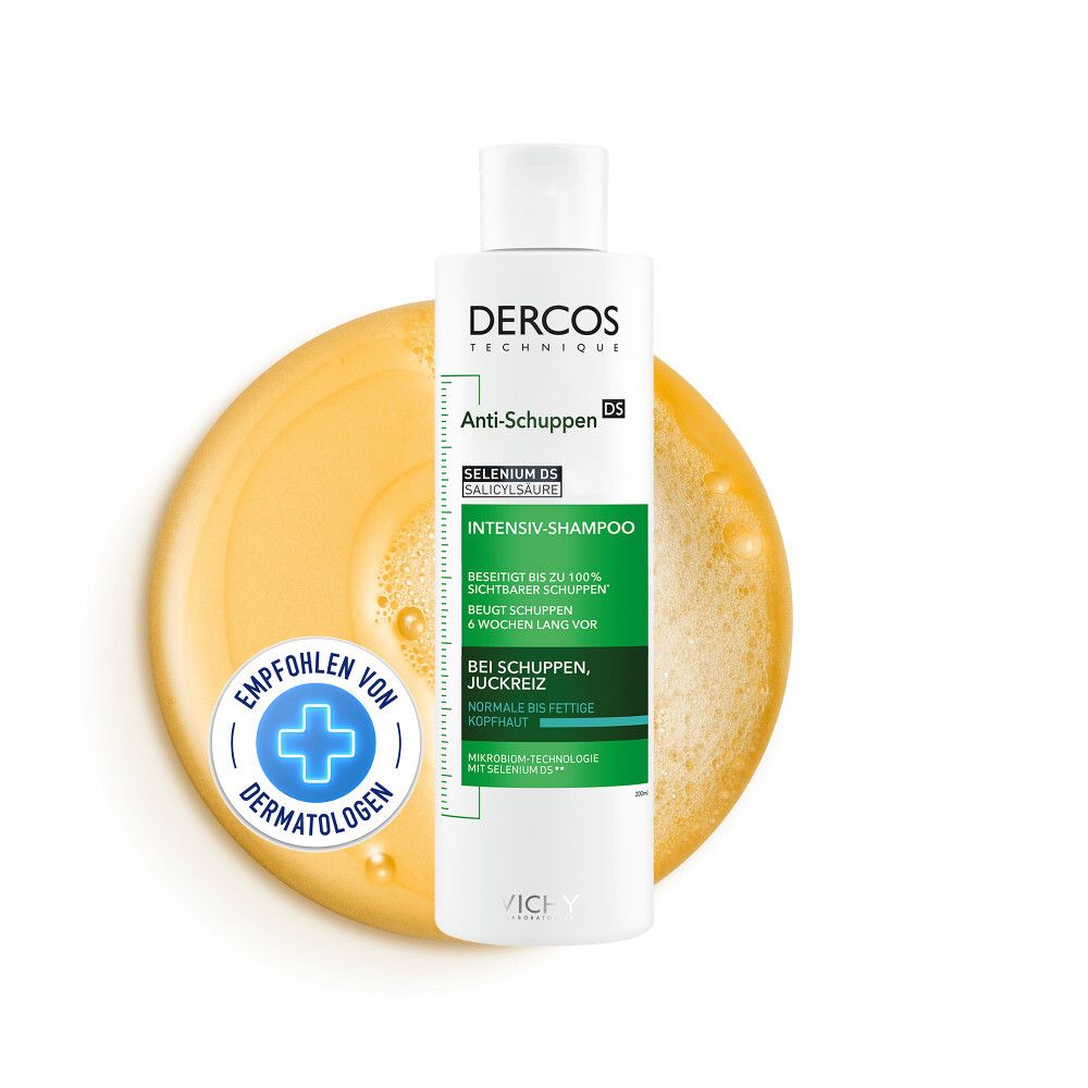 Shampoing Dercos Anti-Pelliculaire Intensif au Sélénium DS pour cuir chevelu normal à sec.