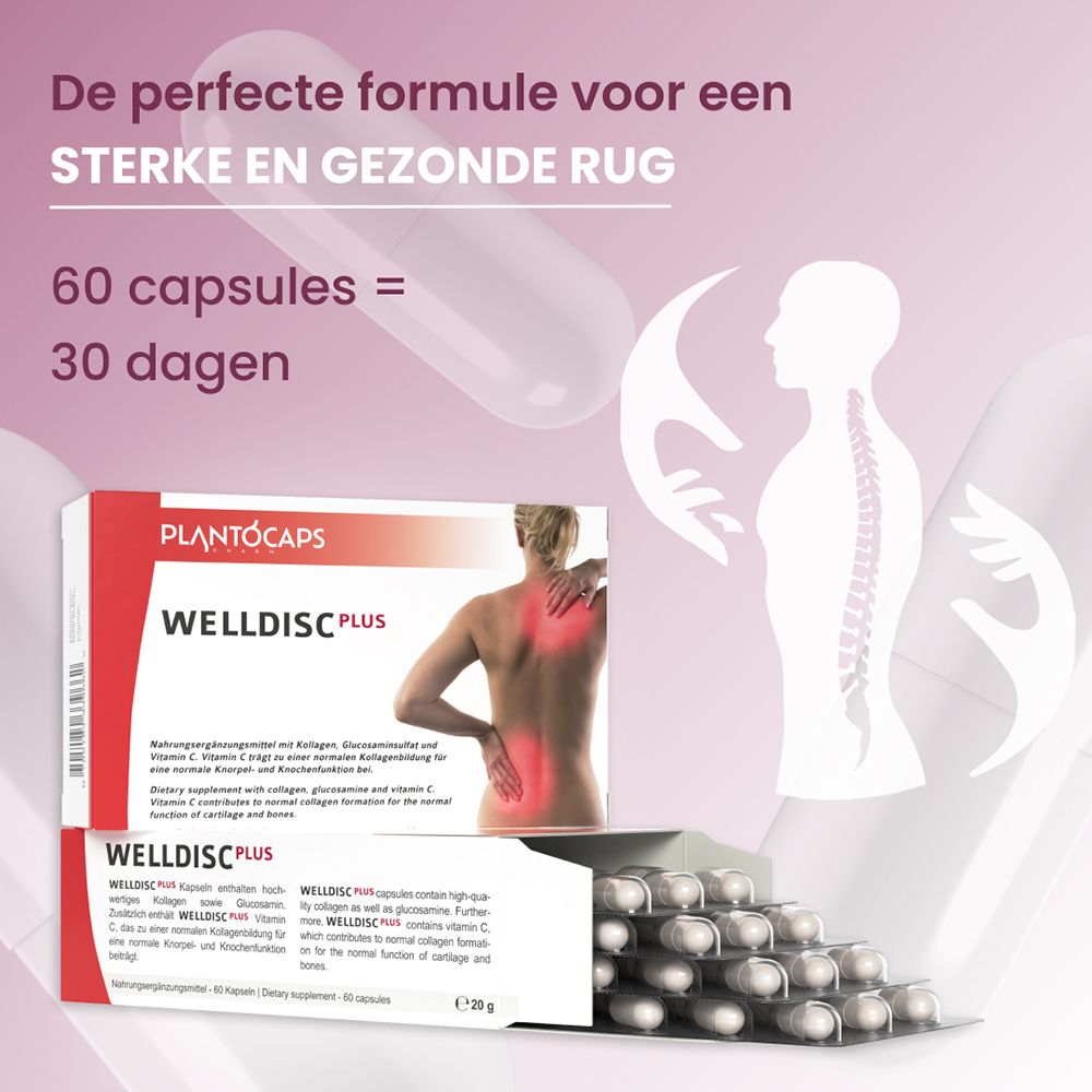 Verpakking van plantoCAPS WELLDISC PLUS, schuin van voren gezien.