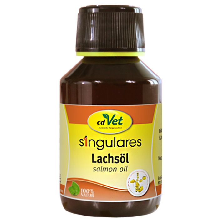 cdVet Huile de saumon singulier, bouteille de 500ml.