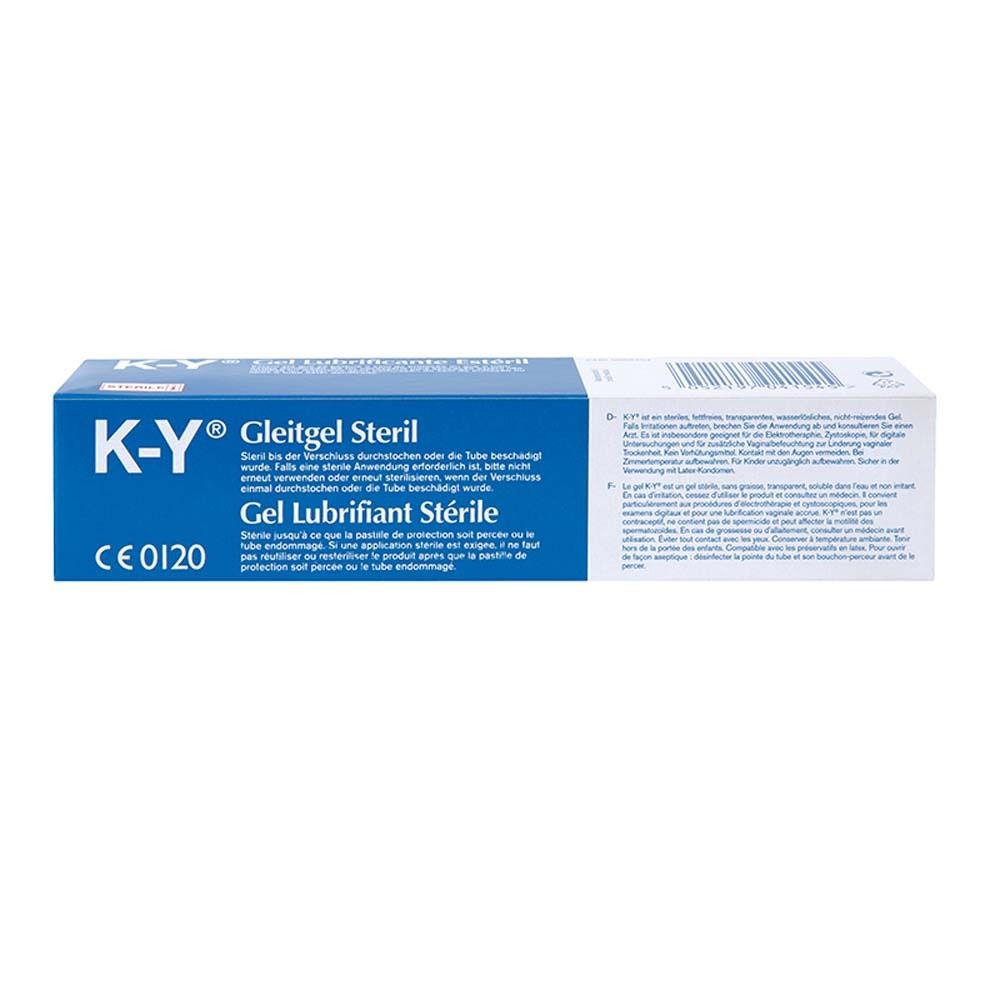 Boîte K-Y Gel Lubrifiant Stérile avec marquage CE 0120.
