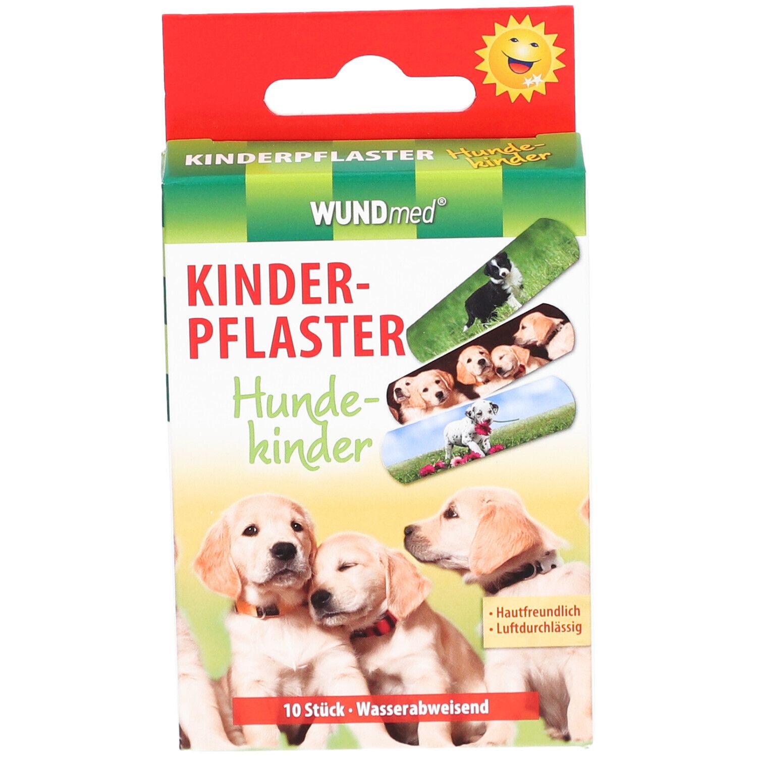 Pansements Wundmed pour enfants Chiens-Enfants 10 pièces, hydrofuges, hypoallergéniques.