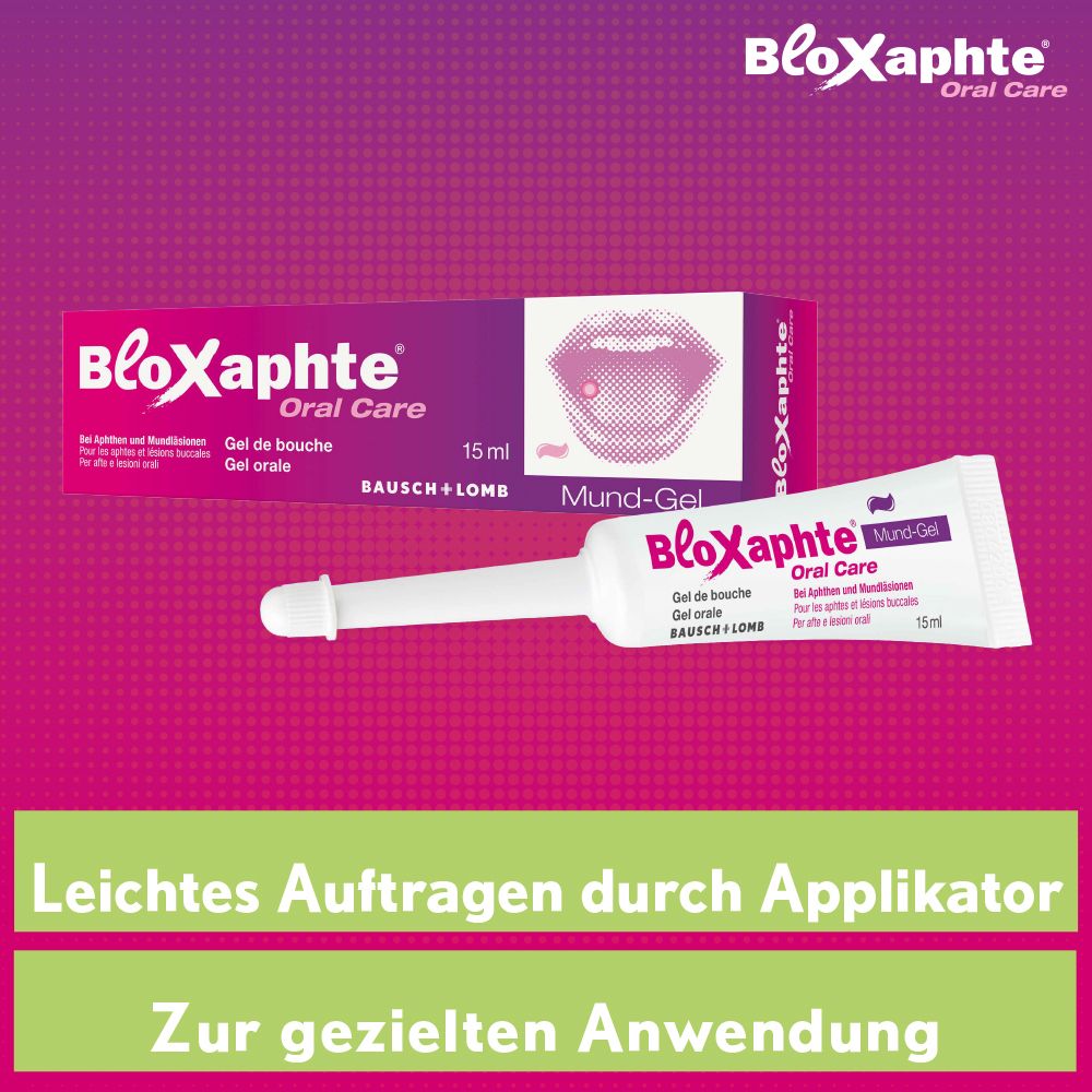 BloXaphte Gel buccal avec applicateur, 15ml.