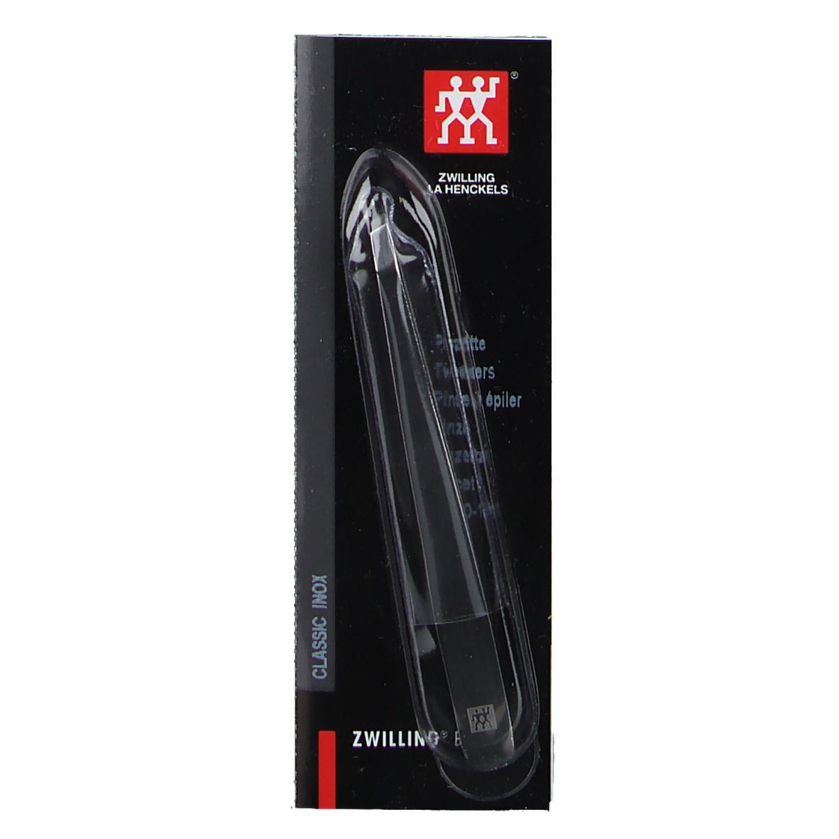 ZWILLING pincet, schuin, gepolijst, Classic Inox, in blister.