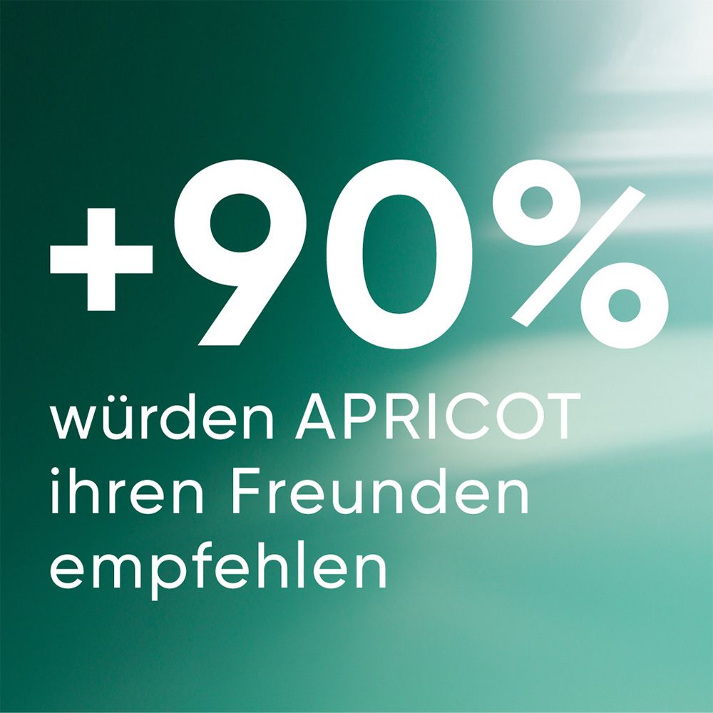 +90% zouden APRICOT aan hun vrienden aanbevelen.
