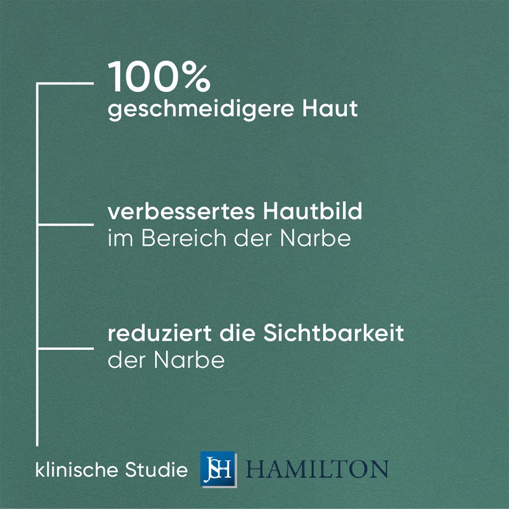 Grafiek: 100% soepelere huid, verbeterde huidtextuur, vermindert de zichtbaarheid van het litteken. Klinische studie.