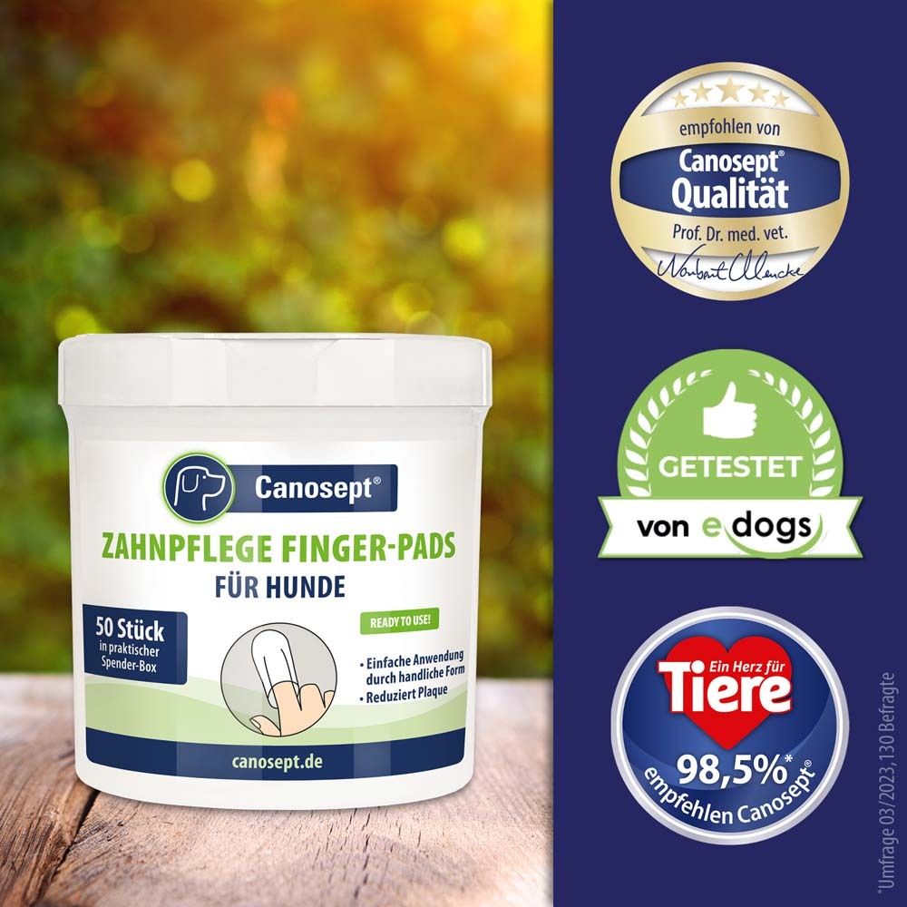 Canosept® hygiène dentaire coussinets pour doigts pour chiens