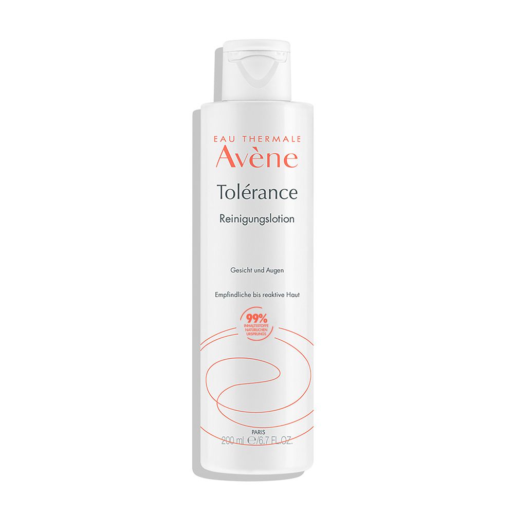 Avène Tolérance Lotion nettoyante: Flacon 200ml avec bouchon rabattable. Pour visage et yeux, peaux sensibles.