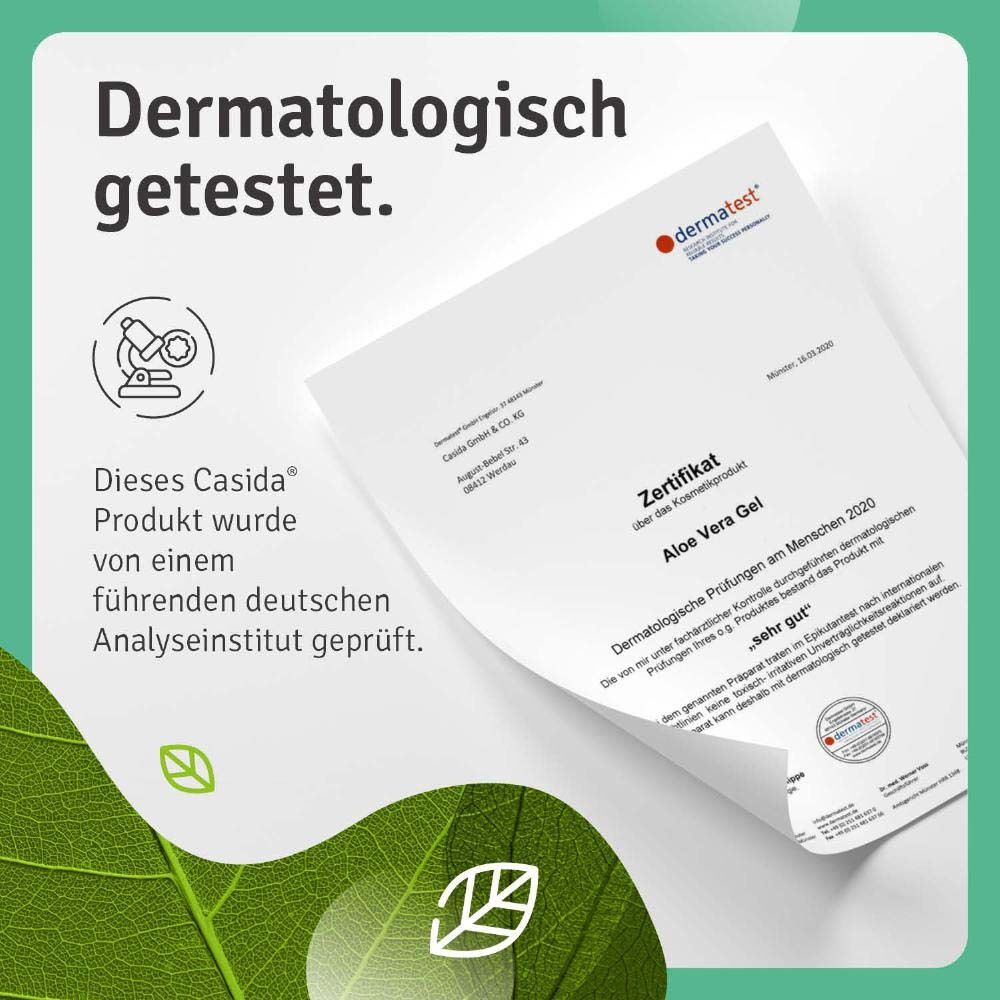 Dermatologisch getest. Certificaat van Dermatest GmbH. Product getest door Duits instituut.