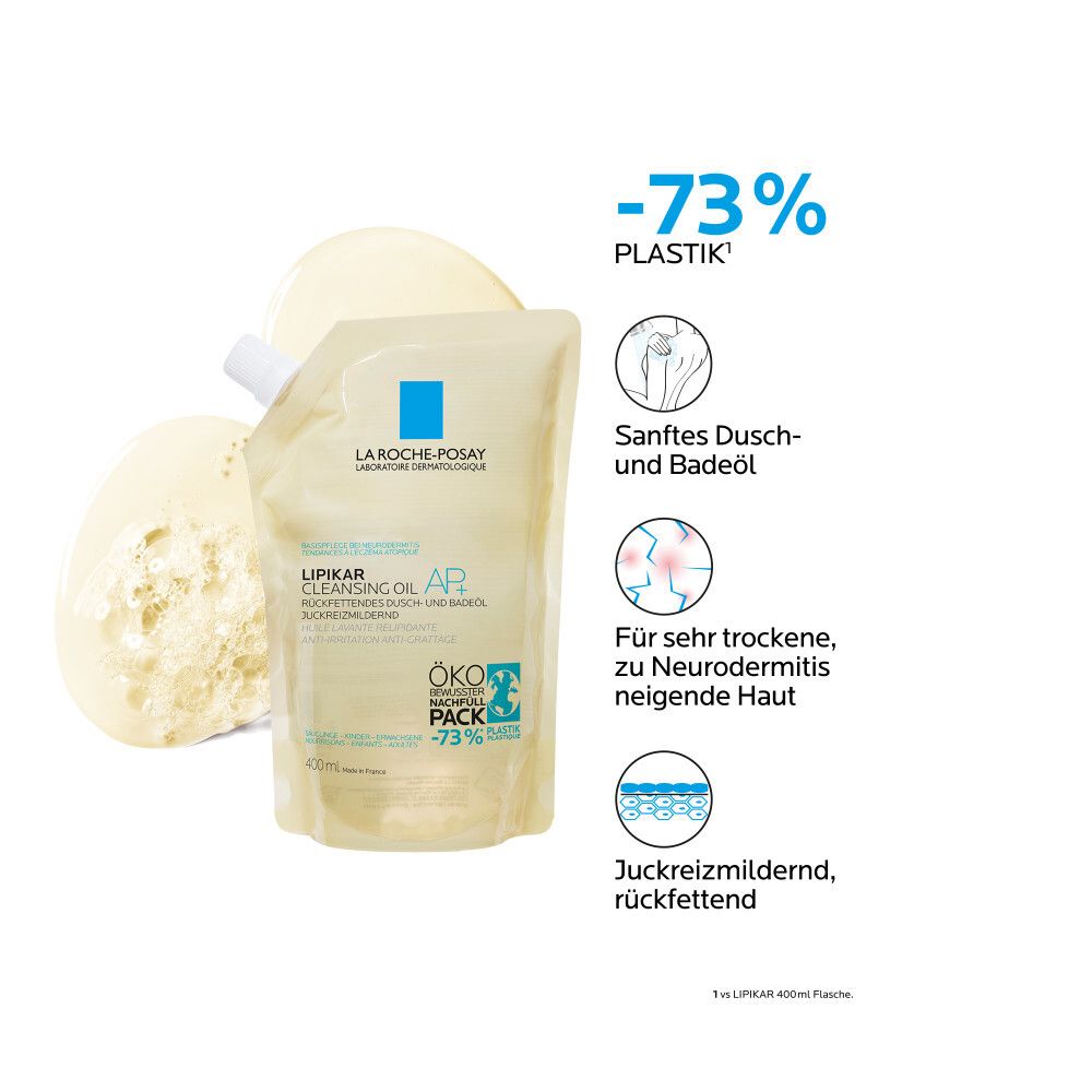 Recharge La Roche Posay Lipikar Huile Lavante AP+: Douce, pour peau sèche.