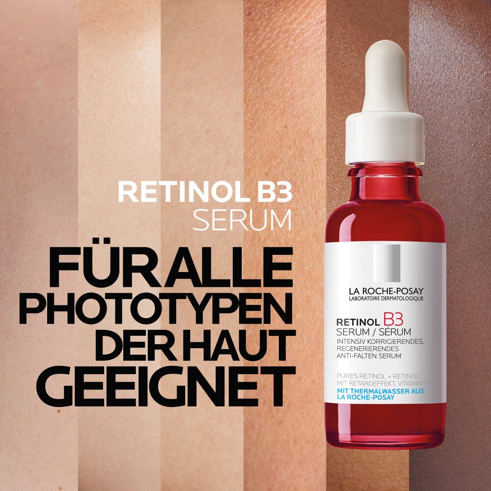 La Roche-Posay Retinol B3 Serum. Convient à tous les phototypes de peau.
