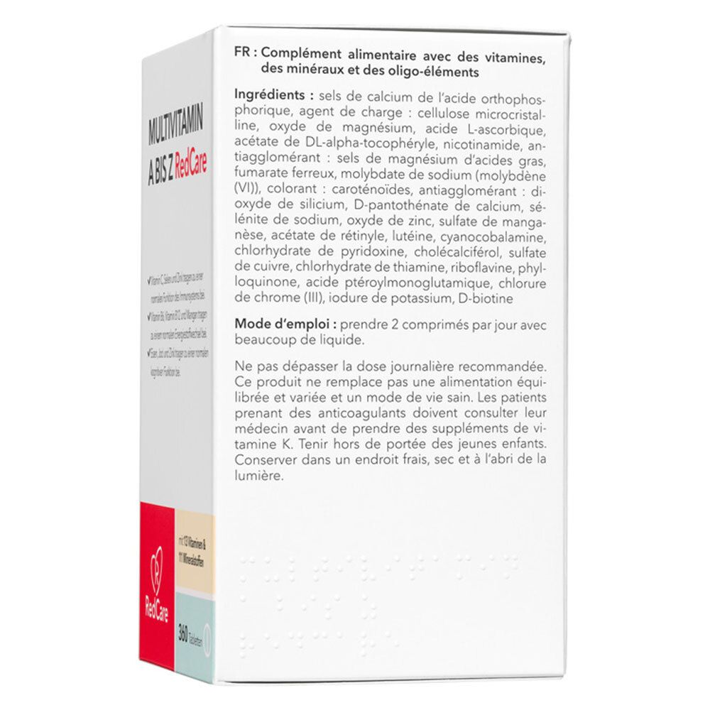 Redcare Multivitamines de A à Z