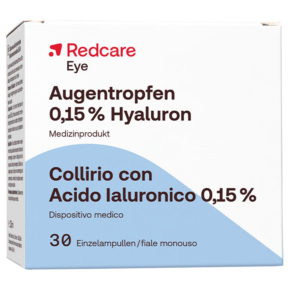 Redcare Eye Collyre à l'Acide Hyaluronique 0,15 %