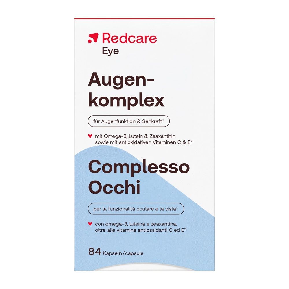 Boîte Redcare Augen-komplex de 84 capsules.