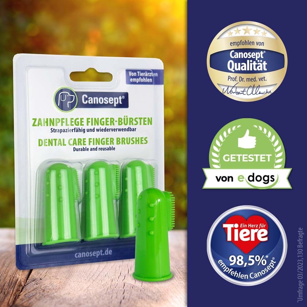 Canosept® Brosse à dents à doigts pour chiens