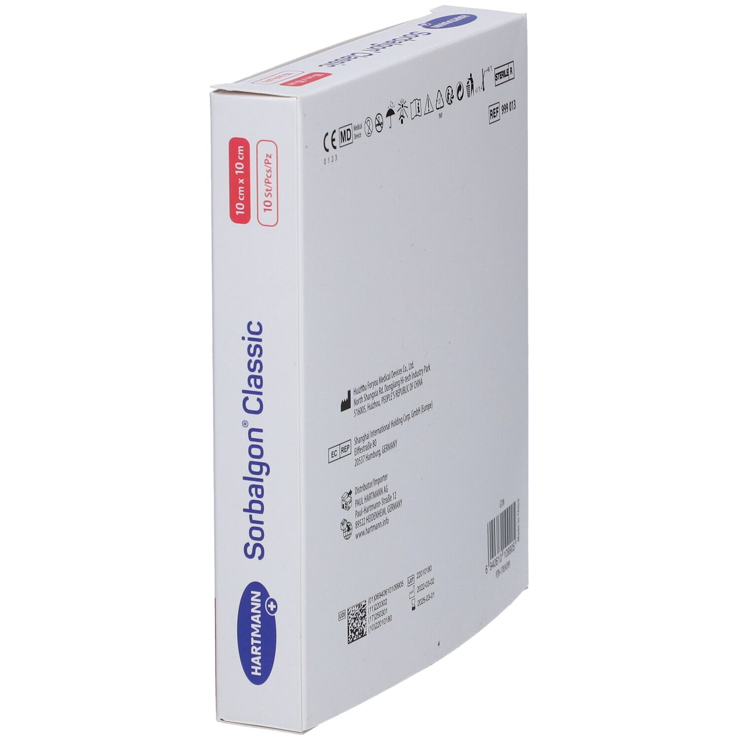Pansements Hartmann Sorbalgon Classic en alginate de calcium.
