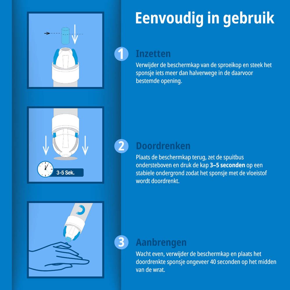 Verpakking met productinfo. Geschikt voor wratten en voetwratten. Close-up van wratten.