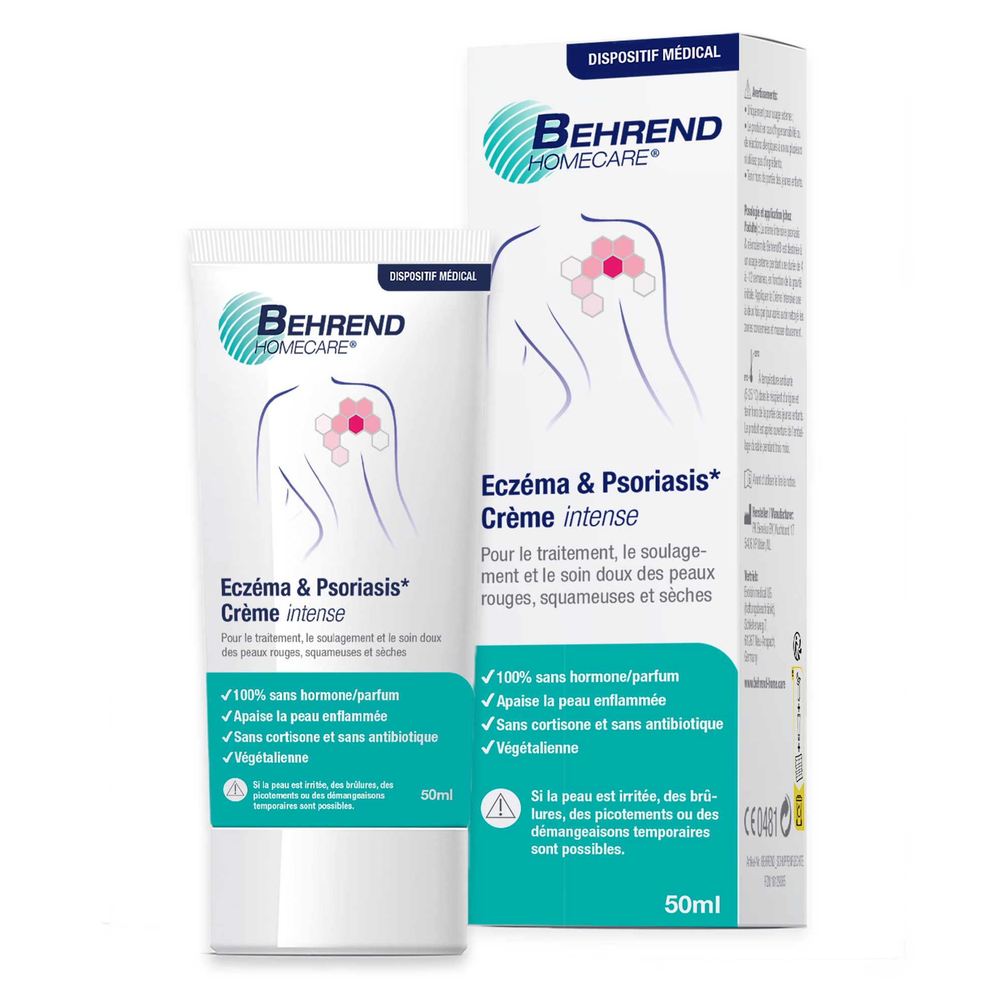 Texte pour soulager les peaux rouges, squameuses et sèches. Convient pour la neurodermite et le psoriasis.