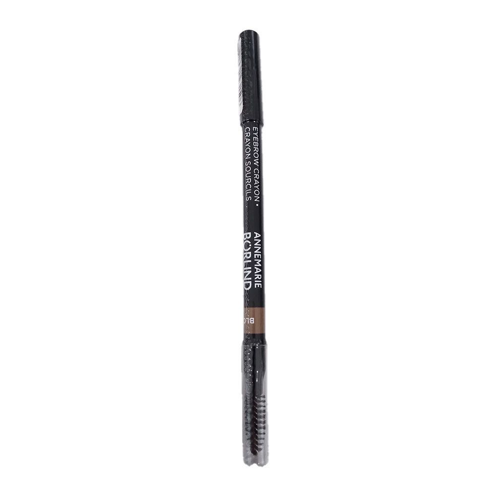 Crayon à sourcils blond. Mine marron foncé, brosse. Inscription: ANNEMARIE BÖRLIND, EYEBROW CRAYON.