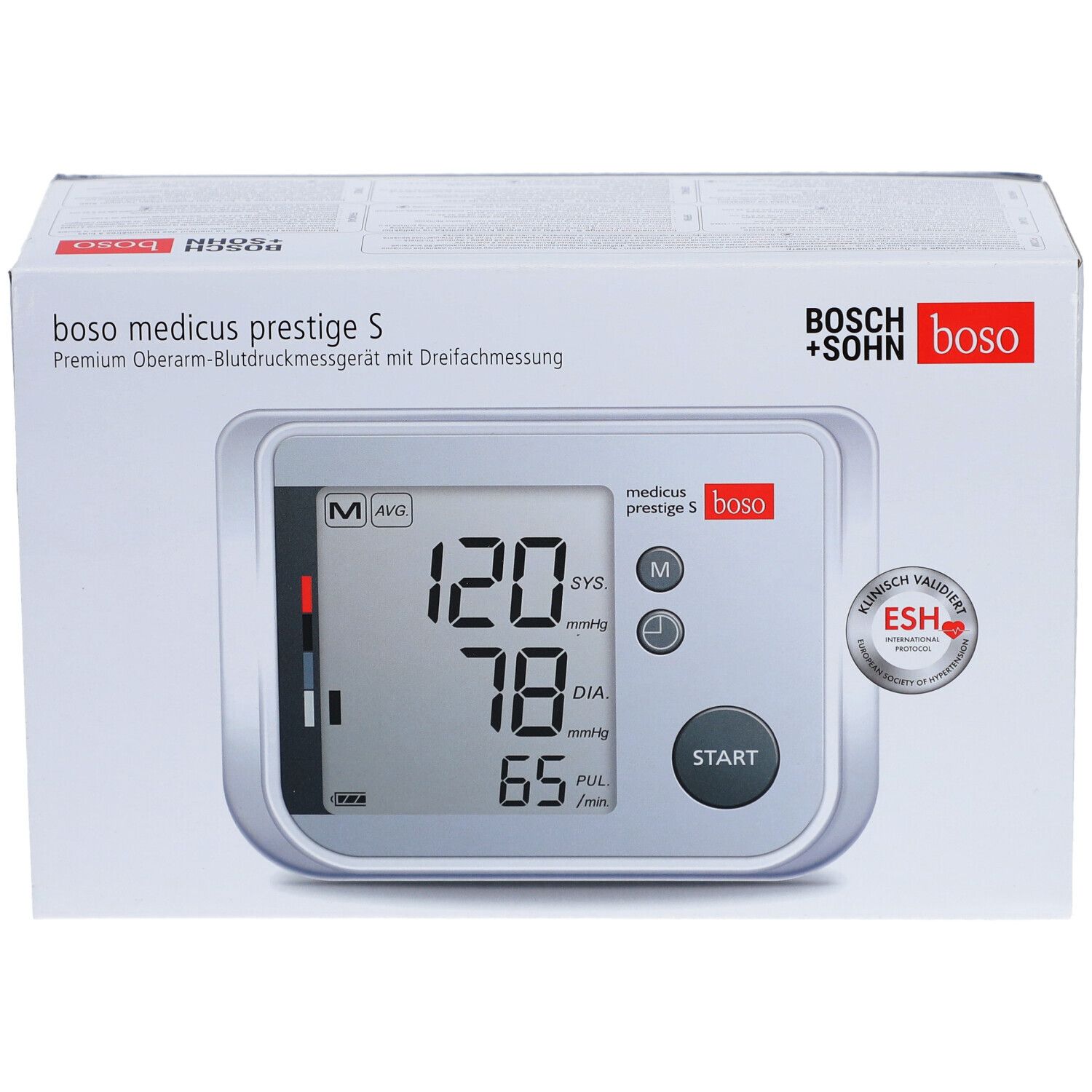 Tensiomètre BOSCH + SOHN boso medicus prestige S, avec certification ESH.