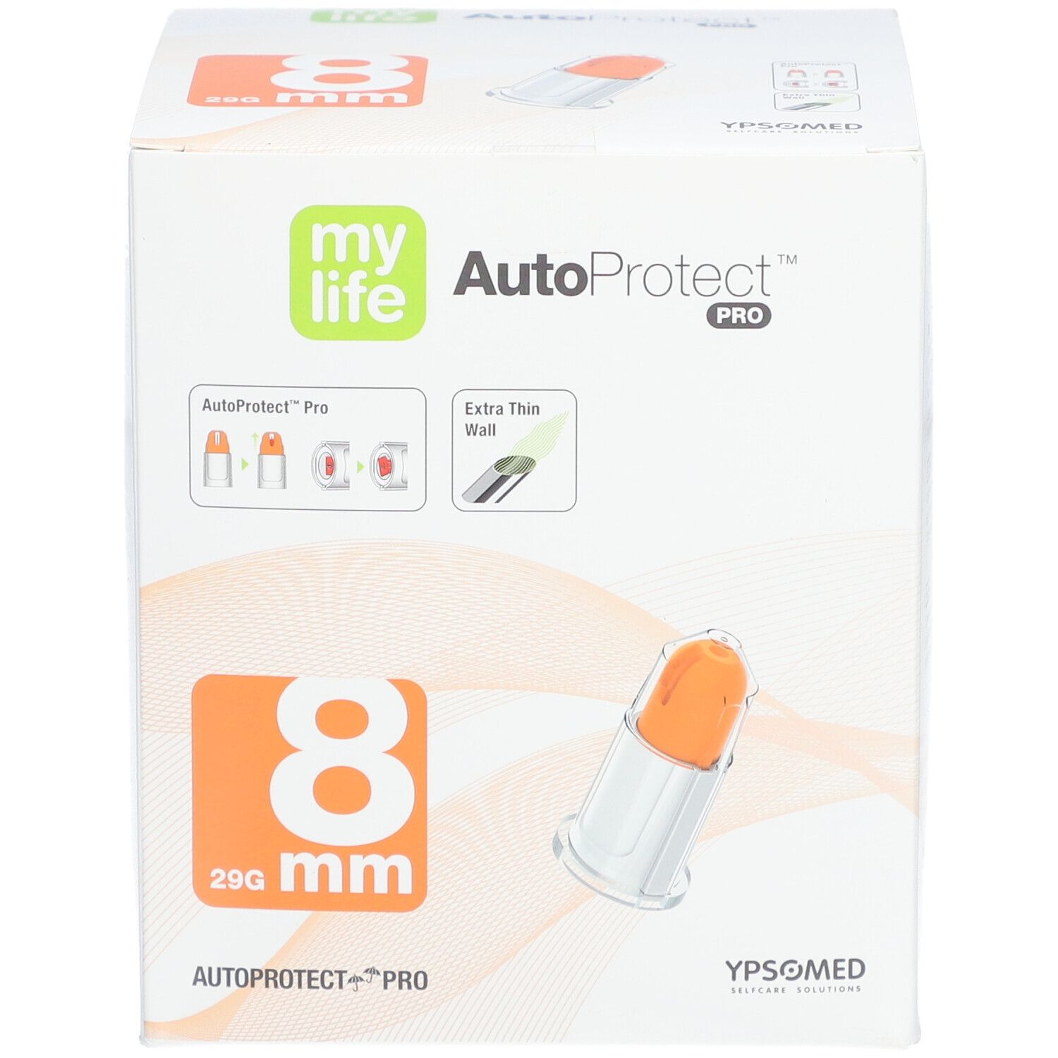 mylife AutoProtect PRO Aiguilles de sécurité pour stylo 8 mm 29 G