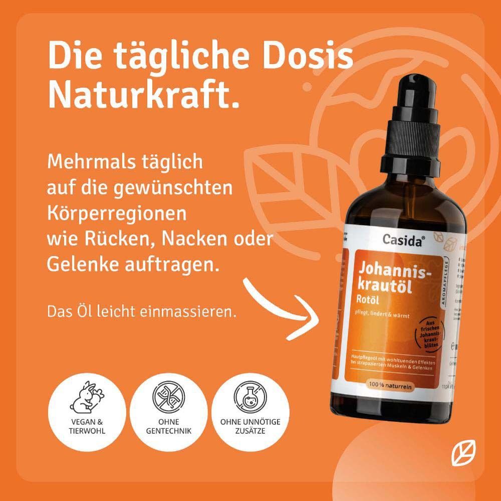 Productfles met tekst: De dagelijkse dosis natuurkracht. Veganistisch, zonder genetische manipulatie, zonder onnodige toevoegingen.