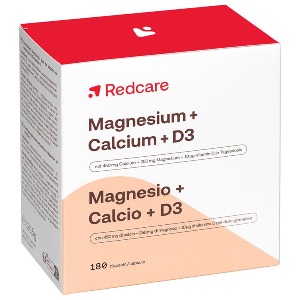 Redcare Magnesium + Calcium + D3