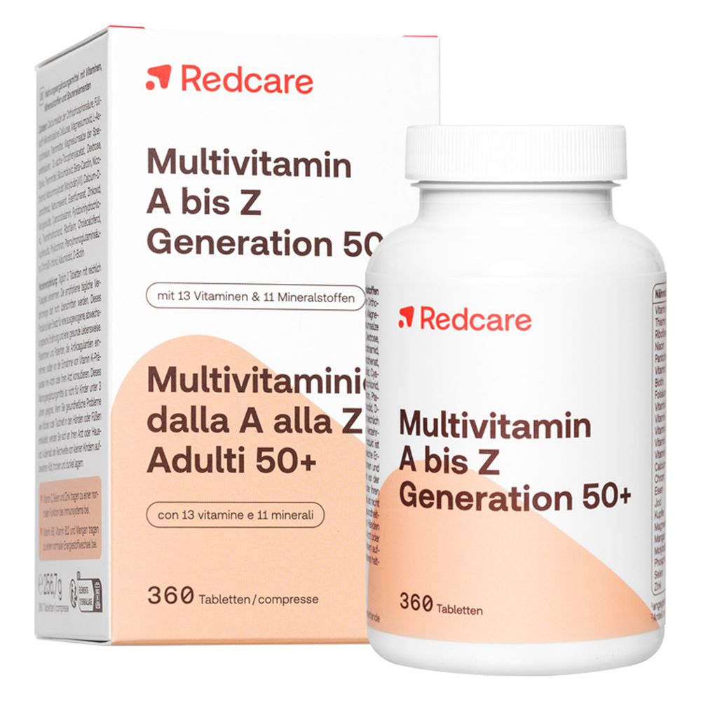 Redcare Multivitamines A tot Z Generation 50+