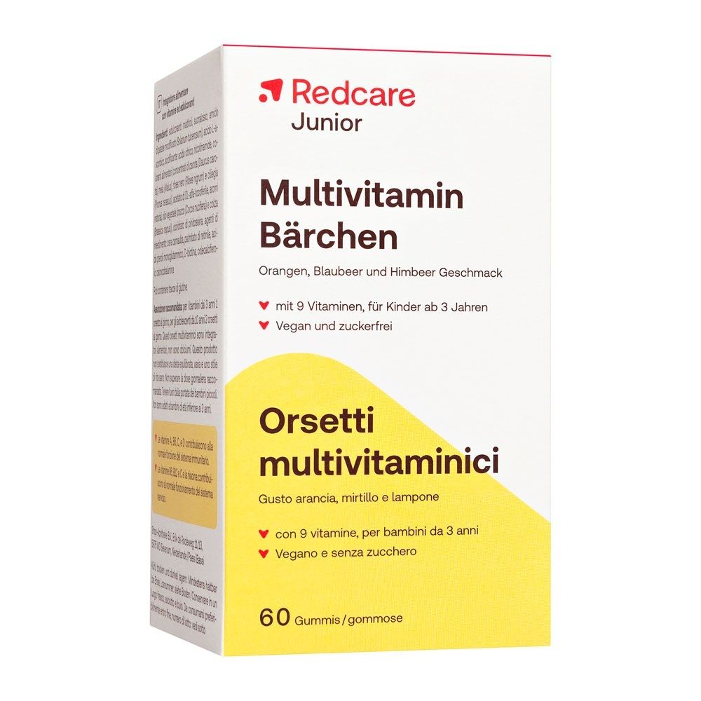Redcare Junior Multivitamin Bärchen doos, 60 beertjes.