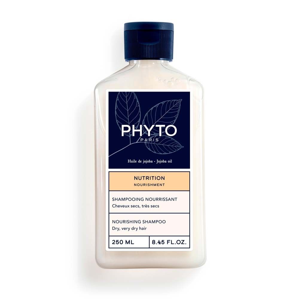 Bouteille de shampoing nourrissant Phyto, 250 ml.