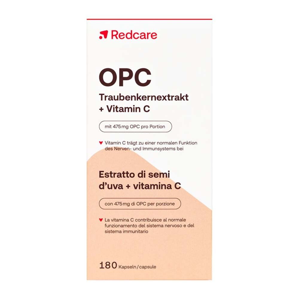 Redcare OPC Extrait de Pépins de Raisin + Vitamine C