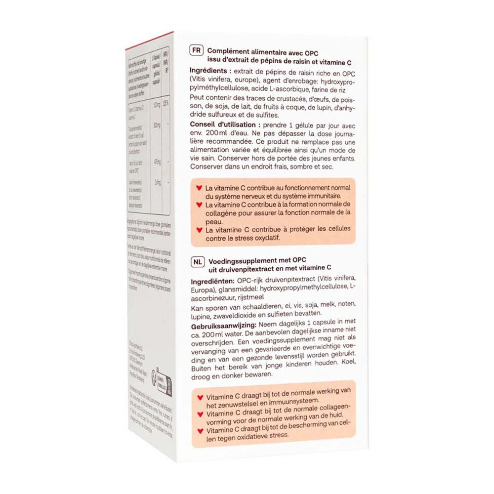 Redcare OPC Extrait de Pépins de Raisin + Vitamine C