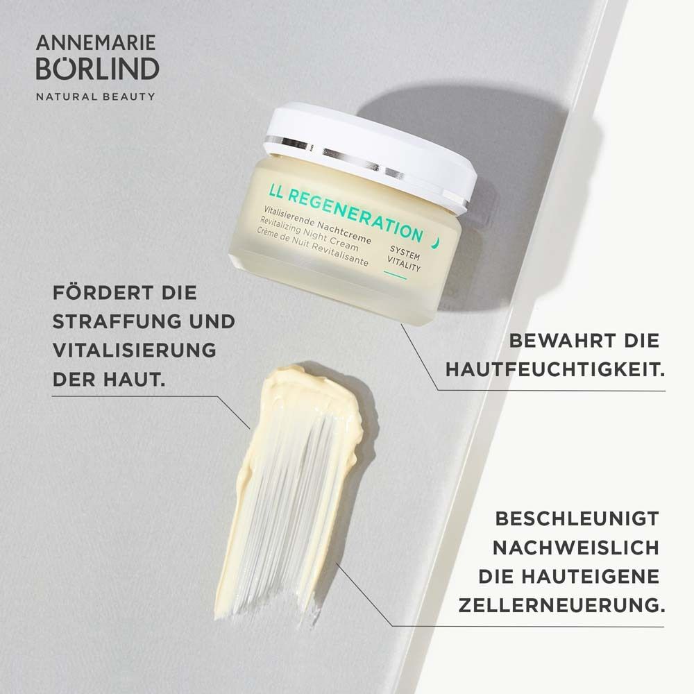 Pot de crème avec échantillon. Texte : Favorise la fermeté, préserve l'hydratation, accélère le renouvellement cellulaire.