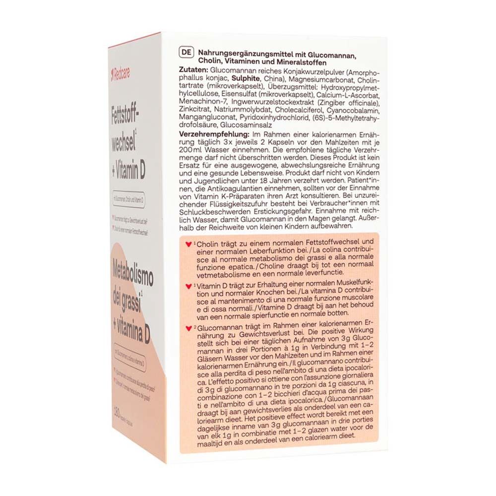 Redcare Métabolisme des Graisses + Vitamine D