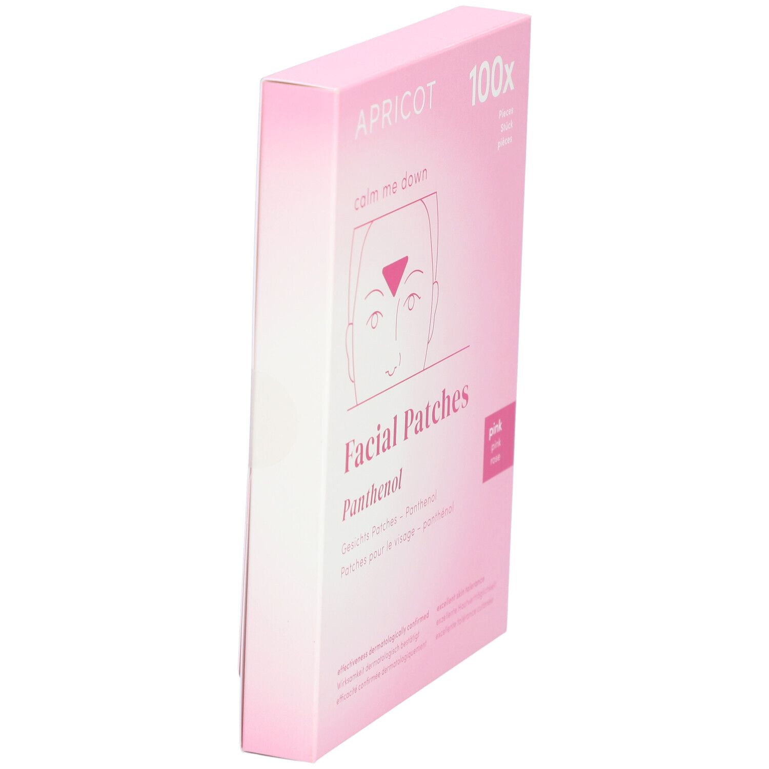 APRICOT Facial Patches Panthenol, 100 stuks, roze.