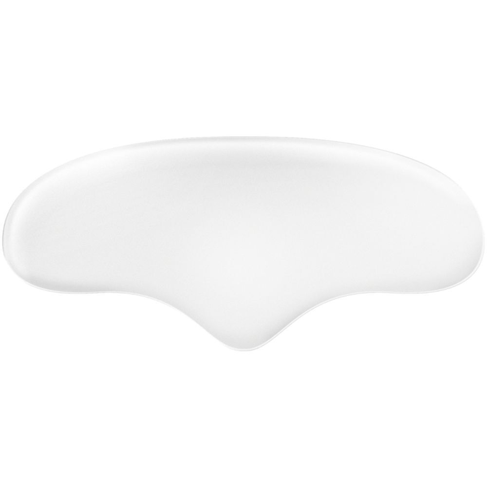 Patch frontal transparent en forme de goutte. Surface lisse. Pour le front. Fond blanc.