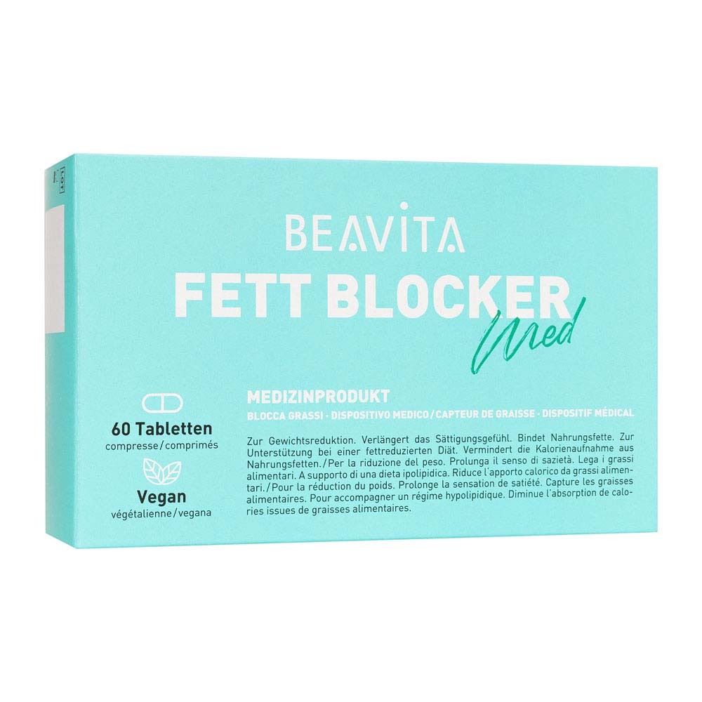 BEAVITA Fett Blocker Med Medisch product met 60 tabletten, vegan.