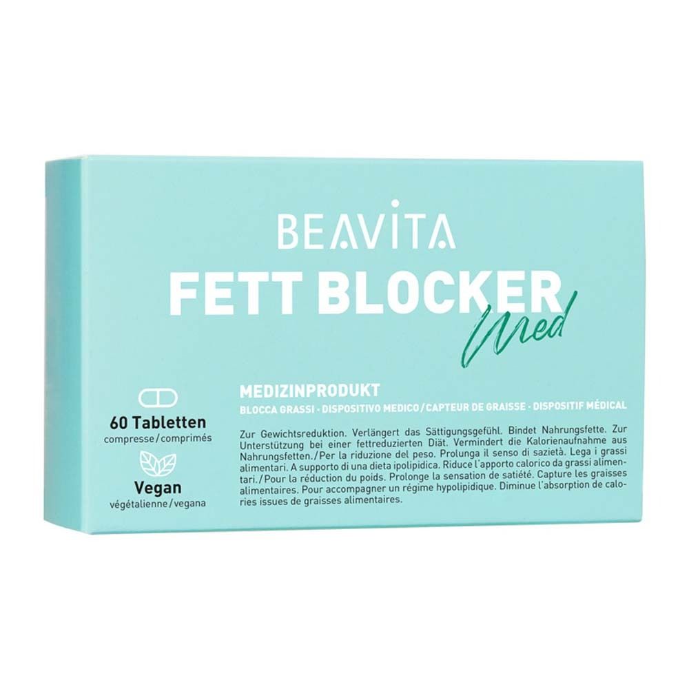 BEAVITA Fett Blocker Med Medisch product met 60 tabletten, vegan.
