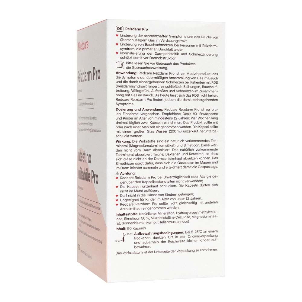 Achterkant van de productverpakking. Tekst in het Duits, informatie over gebruik, ingrediënten en waarschuwingen.