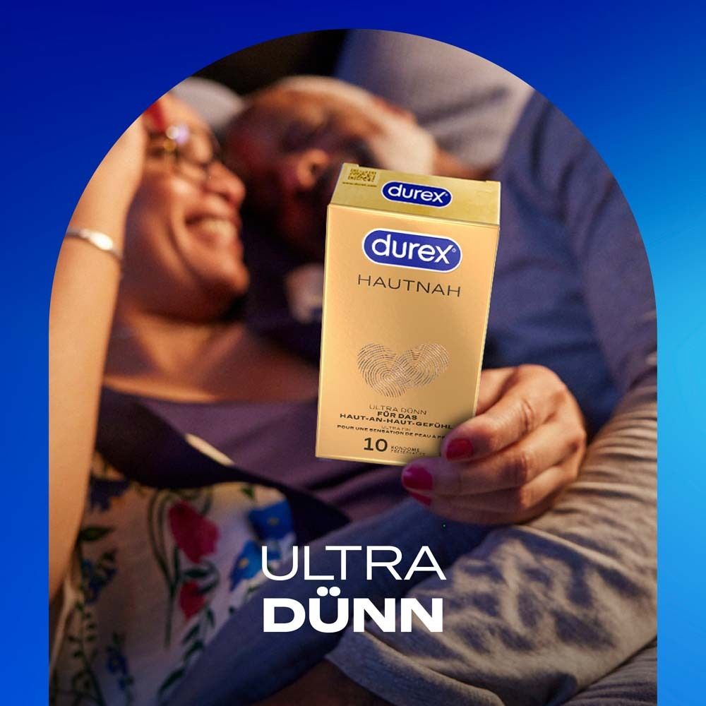 Verpakking Durex Huid-op-huid condooms, 10 stuks, ultradun.