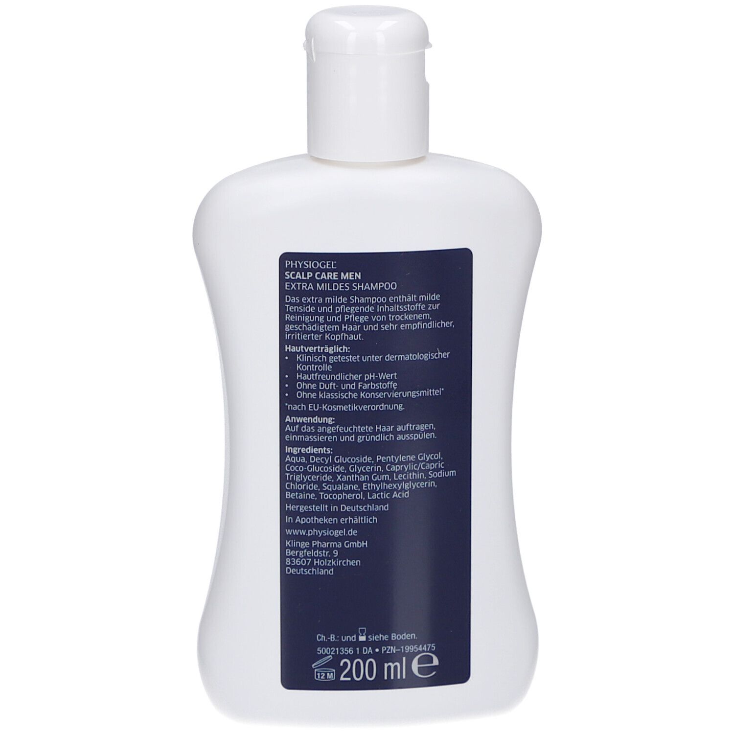 Physiogel Scalp Care Men Extra Mild Shampoo, 200 ml fles.