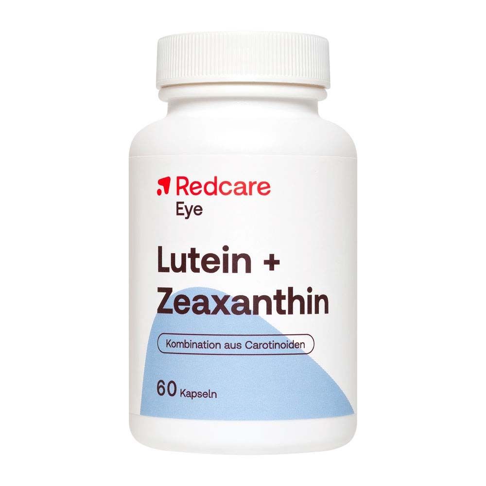 Witte fles Redcare Eye Lutein + Zeaxanthin. 60 capsules.