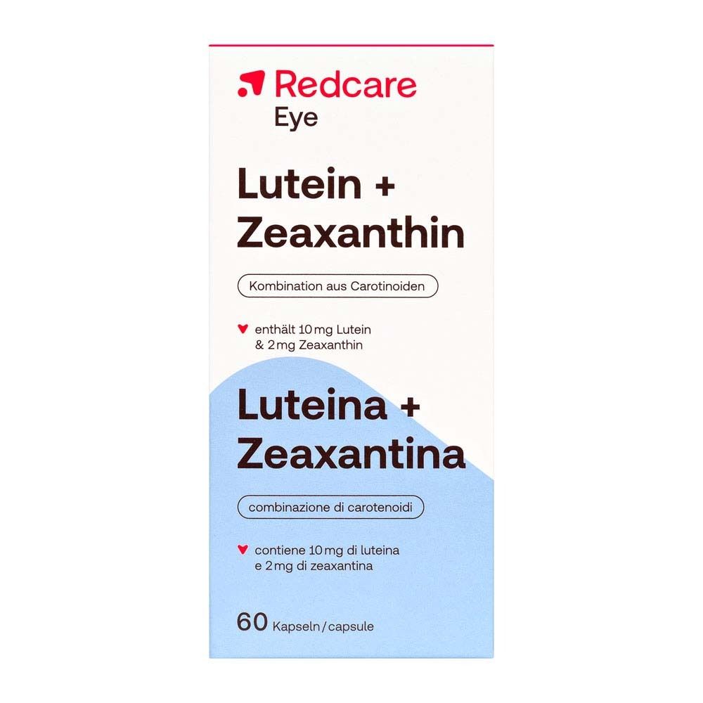 Doos Redcare Eye Lutein + Zeaxanthin. 60 capsules.