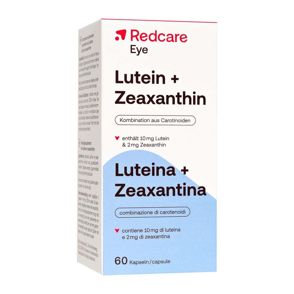 Doos Redcare Eye Lutein + Zeaxanthin. 60 capsules.