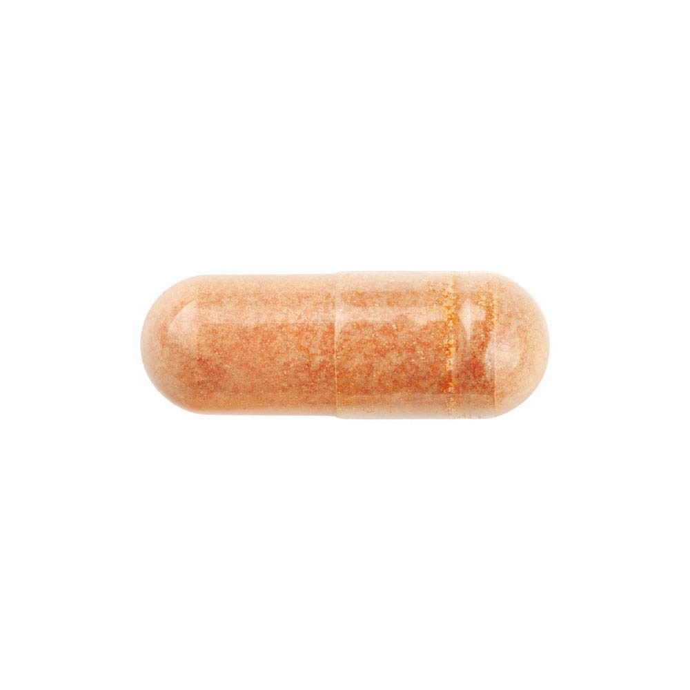 Enkele capsule, bruin en langwerpig.