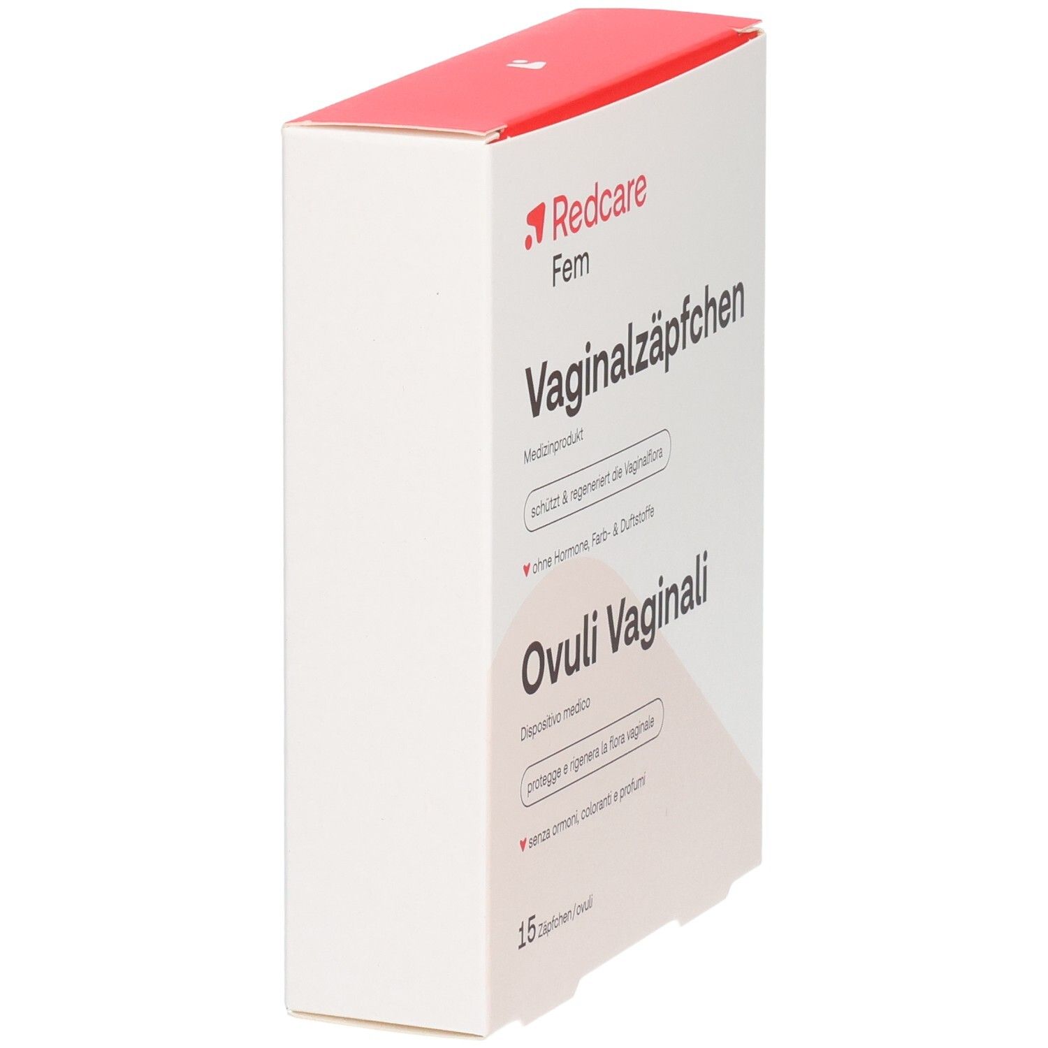 Ovules vaginaux Redcare Fem : pour votre bien-être, aide à régénérer la muqueuse vaginale.